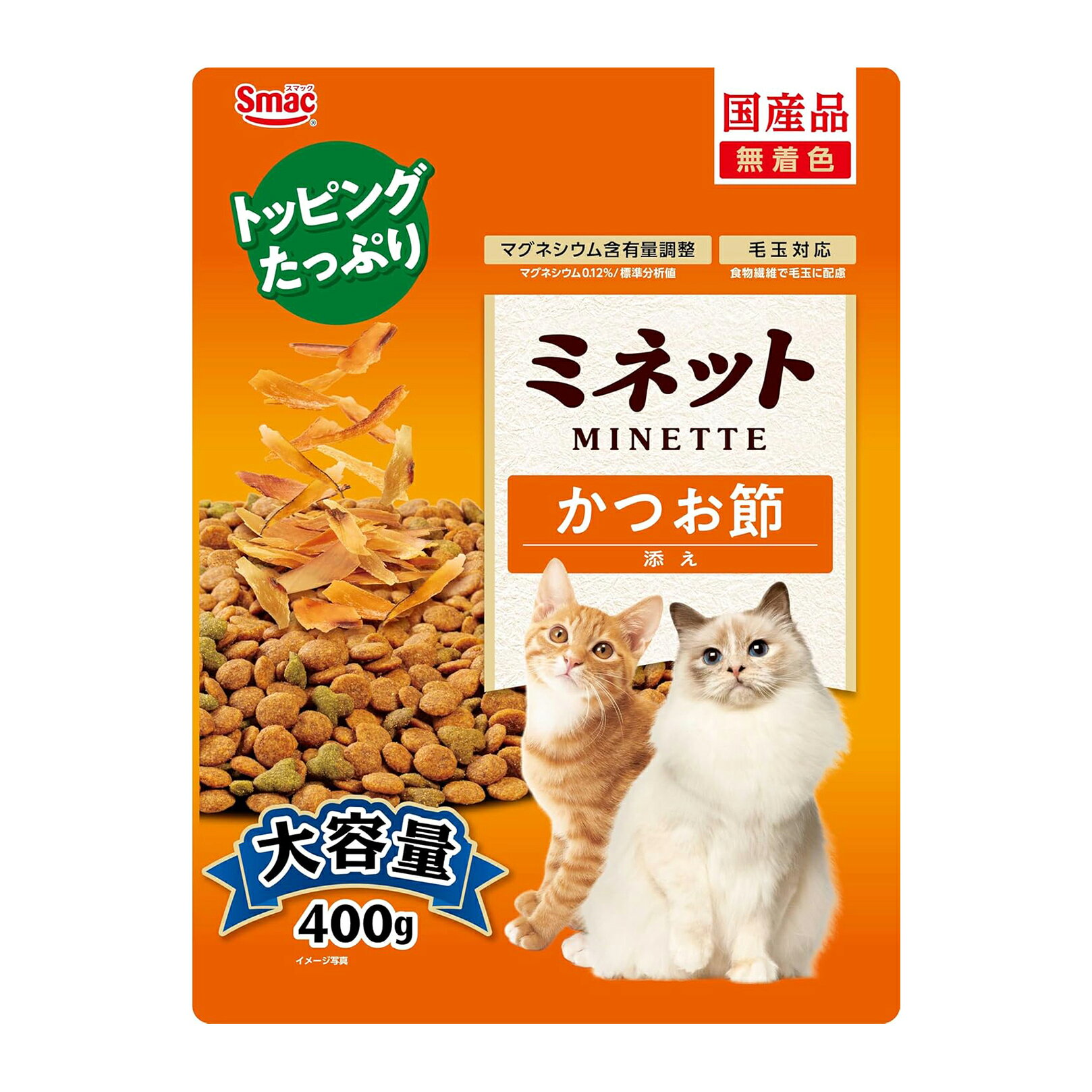 スマック ミネット かつお節添え 400g キャットフード