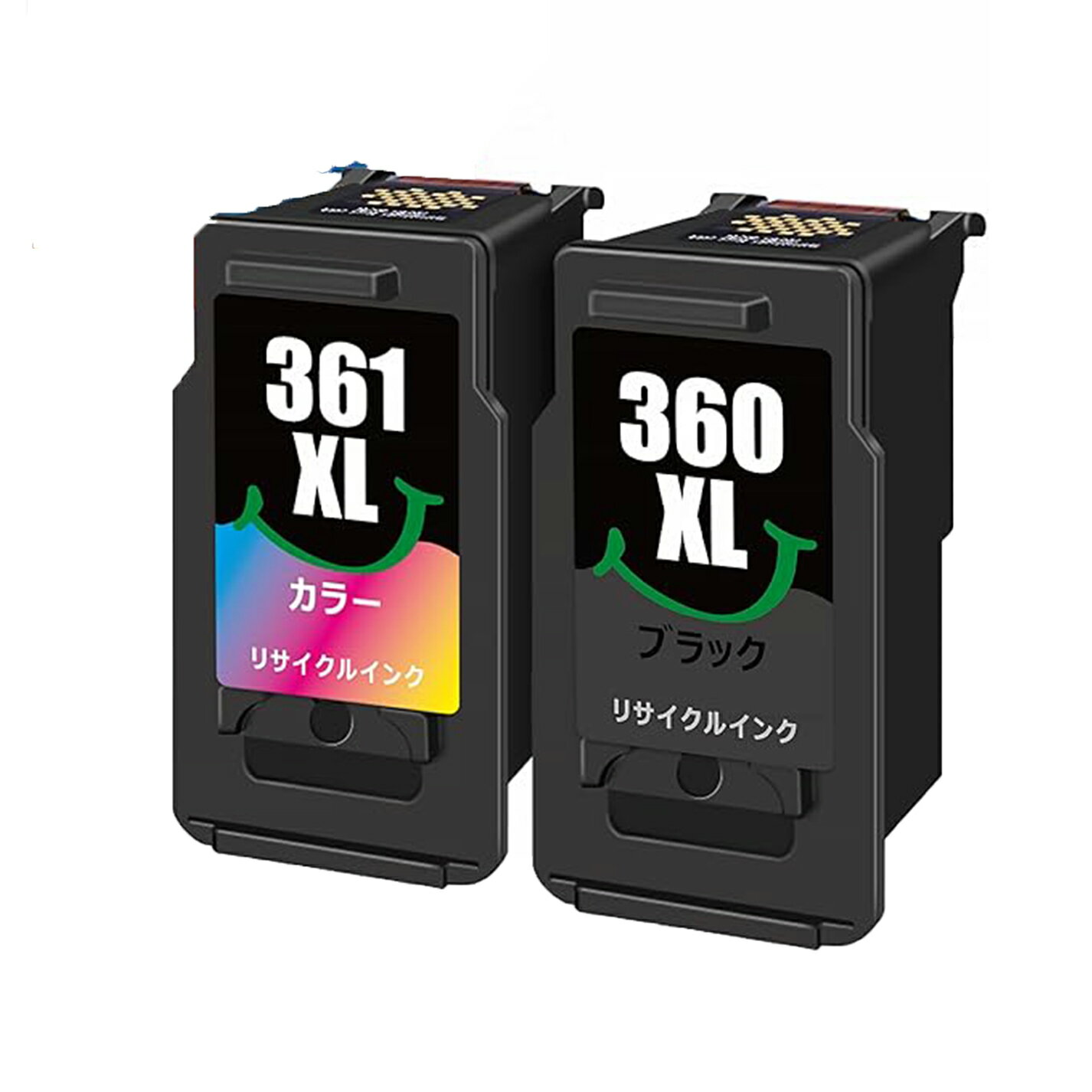 乐天商城 - GPC Image Flex キャノン 用 インク 純正大容量より35％アップ BC-360(ブラック) + 361(3色カラー)セット キャノン 用 リサイクル 対応機種：PIXUS TS5430 TS5330
