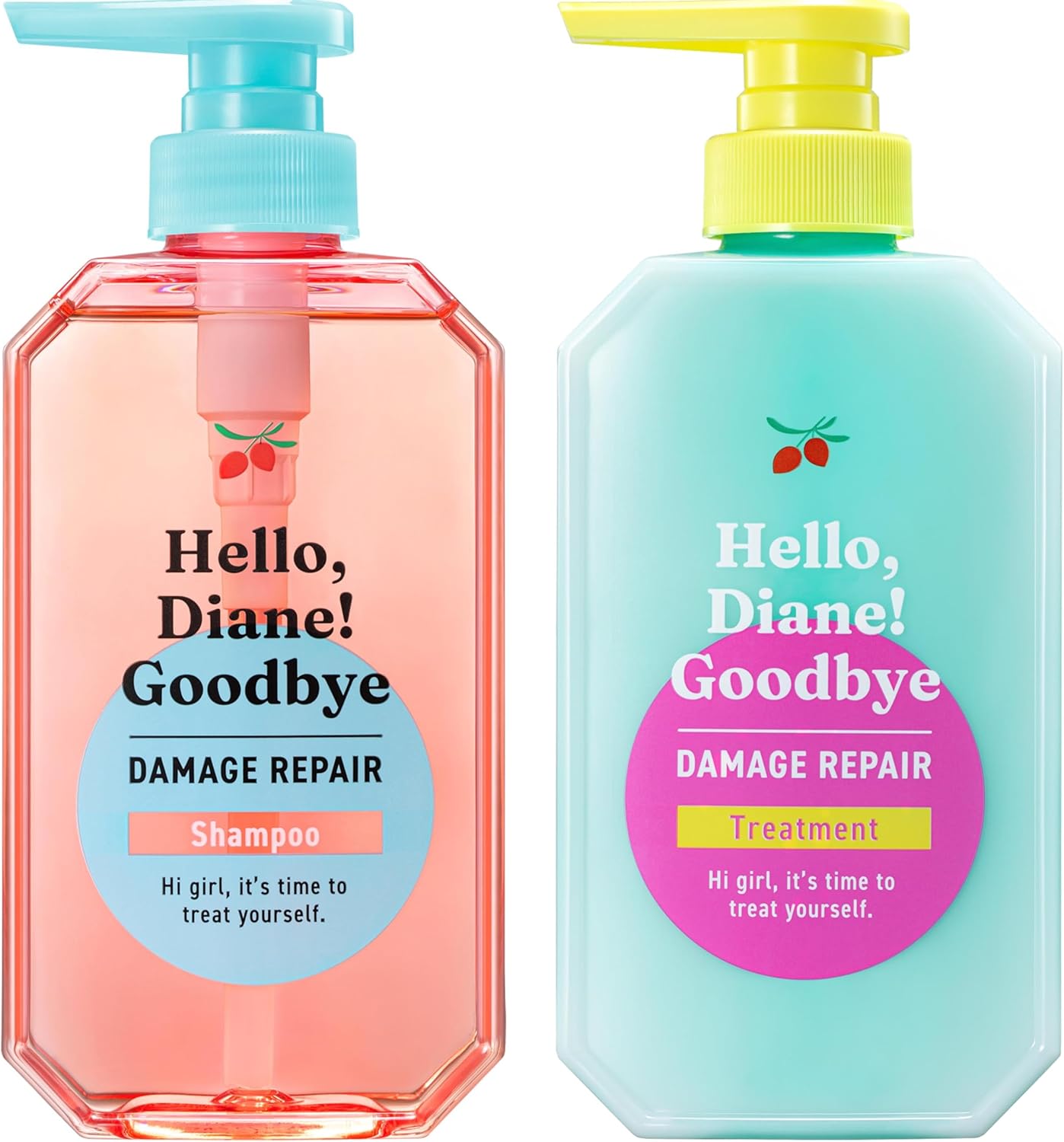 Diane(ダイアン) シャンプー&トリートメント ハロー ダイアン グッバイ 本体400ml×2