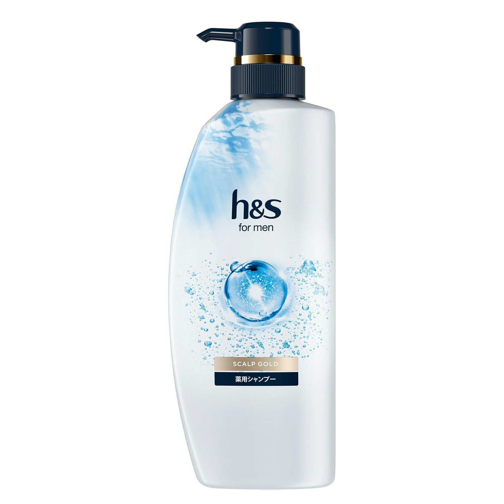 【訳あり】h&s for men シャンプー 350mL ポンプ スカルプゴールド エイチアンドエスフォーメン