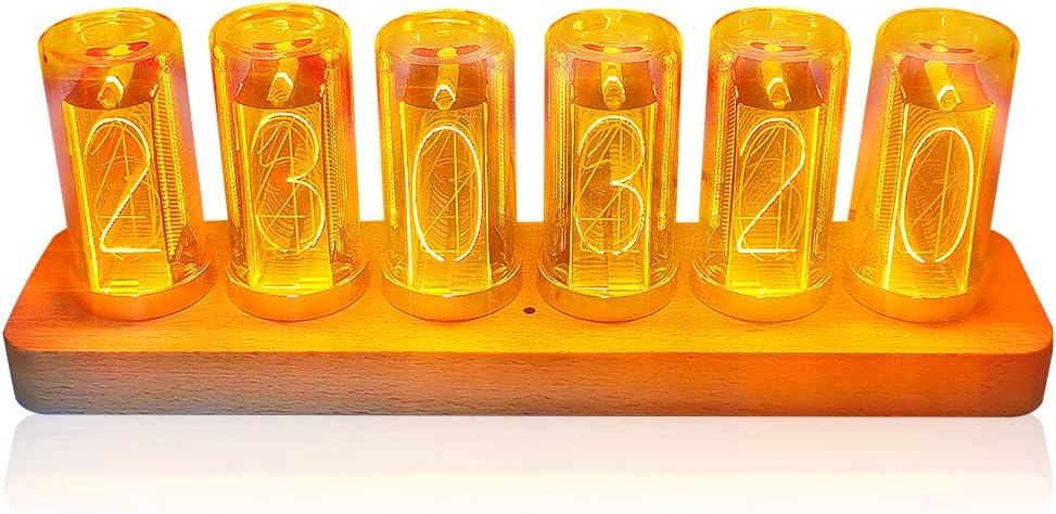EGAOJP Wooden LED Digital Alarm Clock