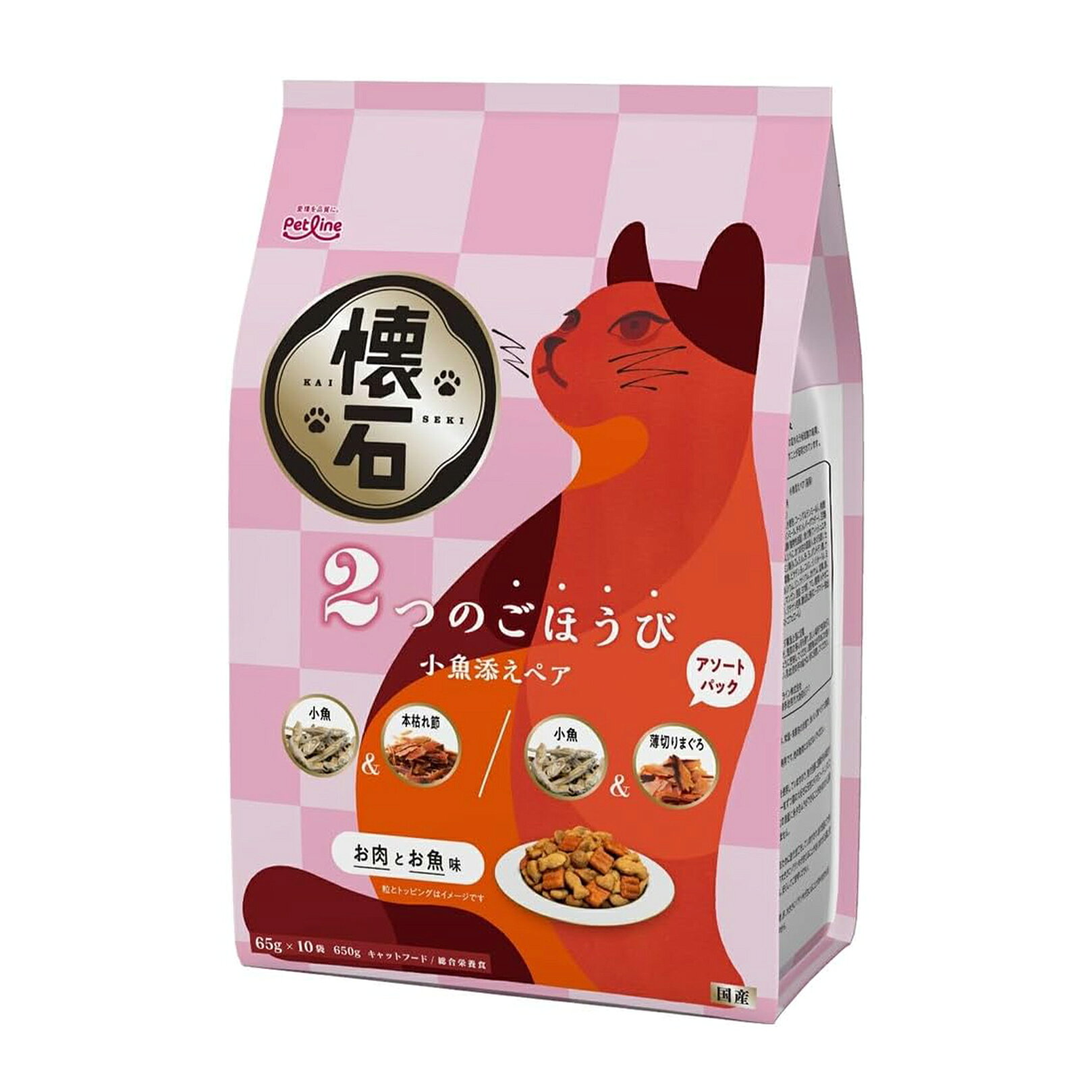 Petline Bento 2 Rewards Small Fish Pair Cat Dry Food 650g