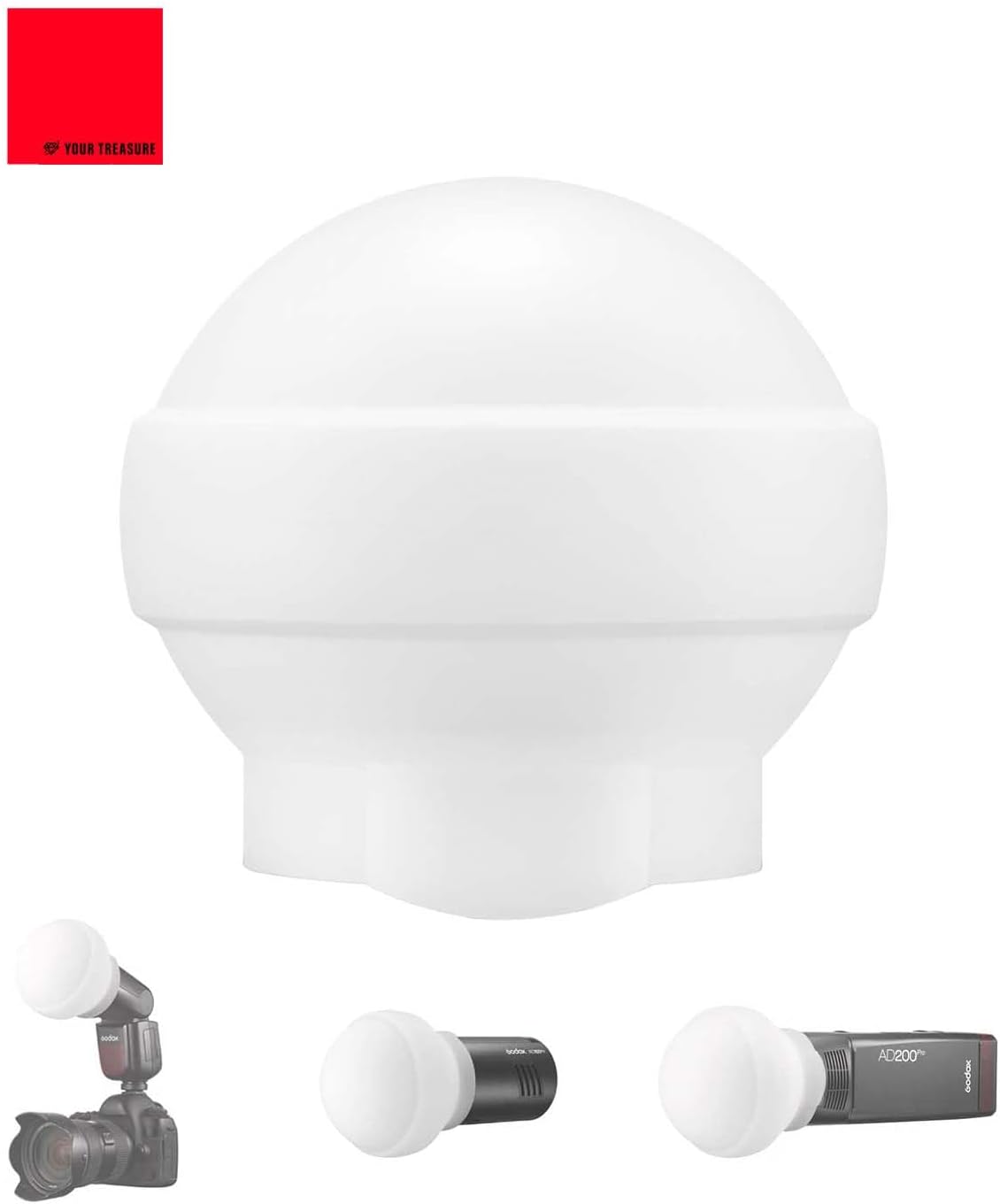 Rakuten - 【訳あり】Godox AK-R22 シリコン製 ラウンド ディフューザー ソフトボックス 折りたたみ式 [V1シリーズ AD100Pro AD200Pro対応]