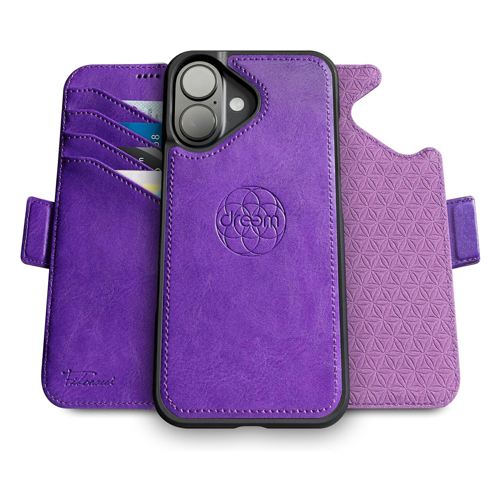 【訳あり】Dreem フィボナッチ（Fibonacci）2イン1 財布型ケース Apple iPhone 16 Plus用