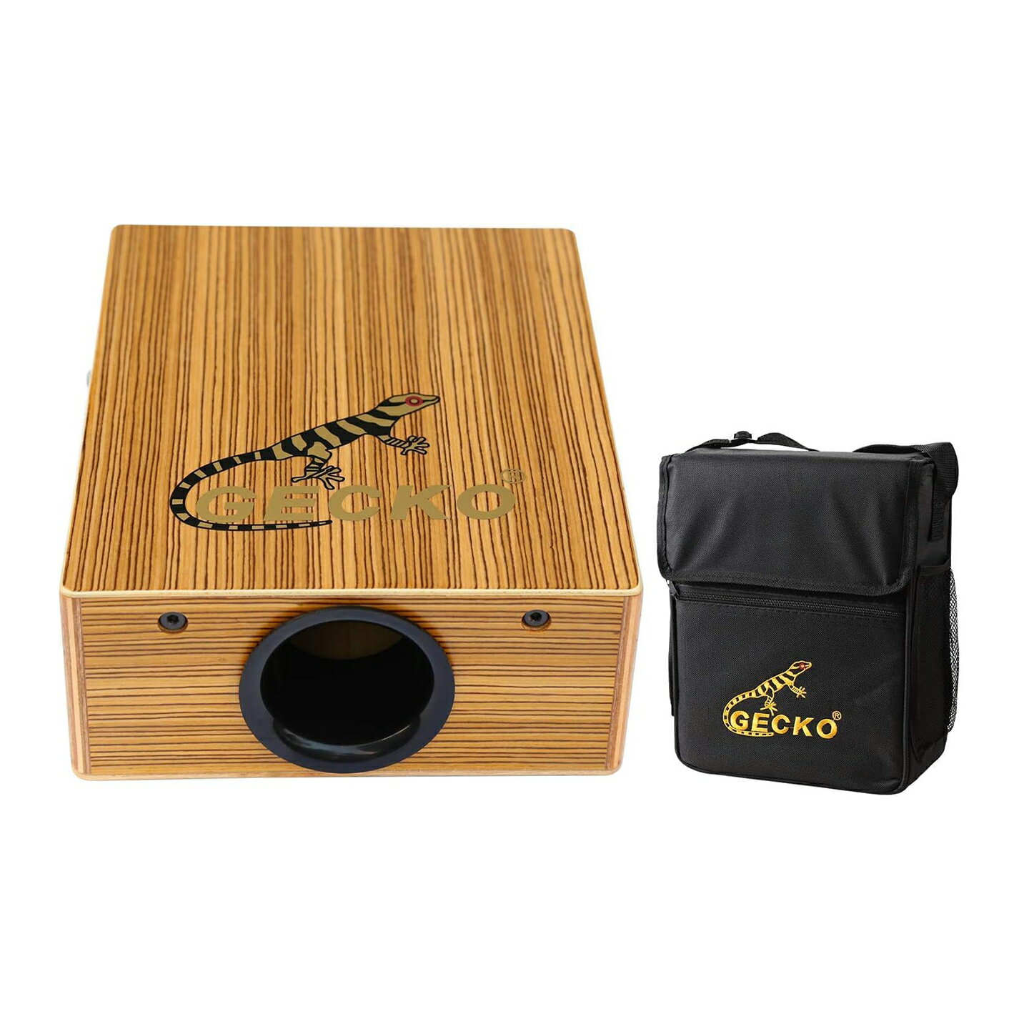 Portable Travel Cajon with Guitar Strings, Rich Sound