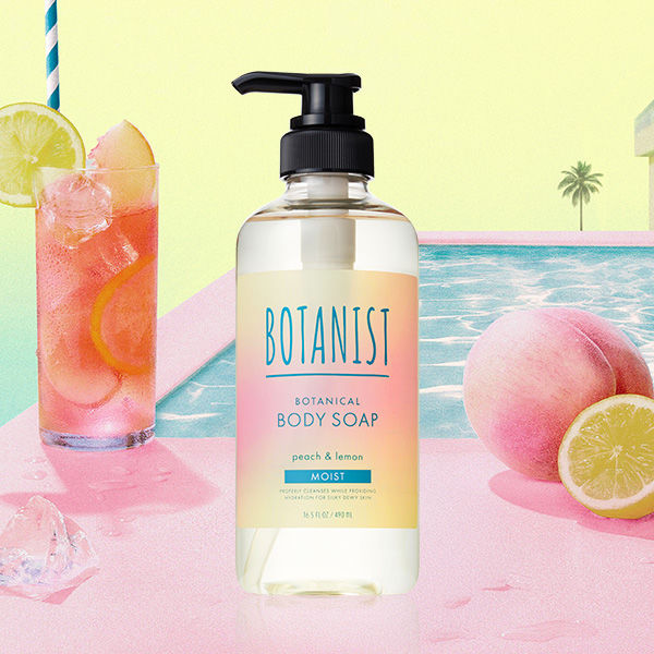 【訳あり】【ボディーソープ】数量限定 BOTANIST（ボタニスト）ボタニカルボディーソープ モイスト アイスピーチレモネードの香り 490ml 液体タイプ BOTANIST ボタニスト ぼたにすと ボタニカル ボディソープ 本体 液体タイプ 4571607690735 ボディケア 乾燥肌 植物成分のサムネイル