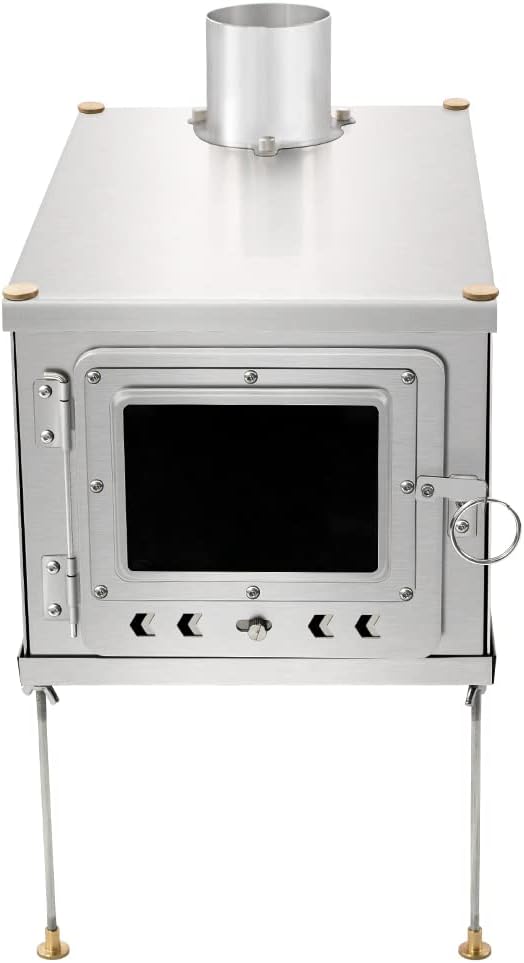 Soomloomチタン製薪ストーブ0.5mm WintourUL tai折り畳み式ウード暖炉軽量コンパクトテント調理チタンバーベキューBBQ 焚き火 アウトドア・キャンプヒーター・ウォーマー多用途 X00140E4TD b0c4nqx7yt