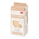 【訳あり】DAILY FIT MASK デイリーフィットマスク プリーツ ふつうサイズ 30枚 シルクベージュ PN-DC30MSB 1個 4967576640...