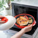 レンジメートプロ RANGEMATE PRO 電子レンジ専用調理器具 レシピブック付き 【特許技術使用】焼き魚 魚焼き レンジ 焼き目 丸型 レンジメイト グリル (レッド, レンジメート プロ)