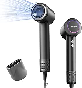 【訳あり】PLUZZ大風量ドライヤー 【収納フック付き】 速乾·軽量·美髪ヘアドライヤー 2.7億高濃度マイナスイオンヘアケアと強力ブラシレ...