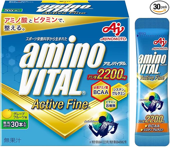 アミノバイタル 味の素 アクティブファイン グレープフルーツ味 顆粒 30本入箱 ア...