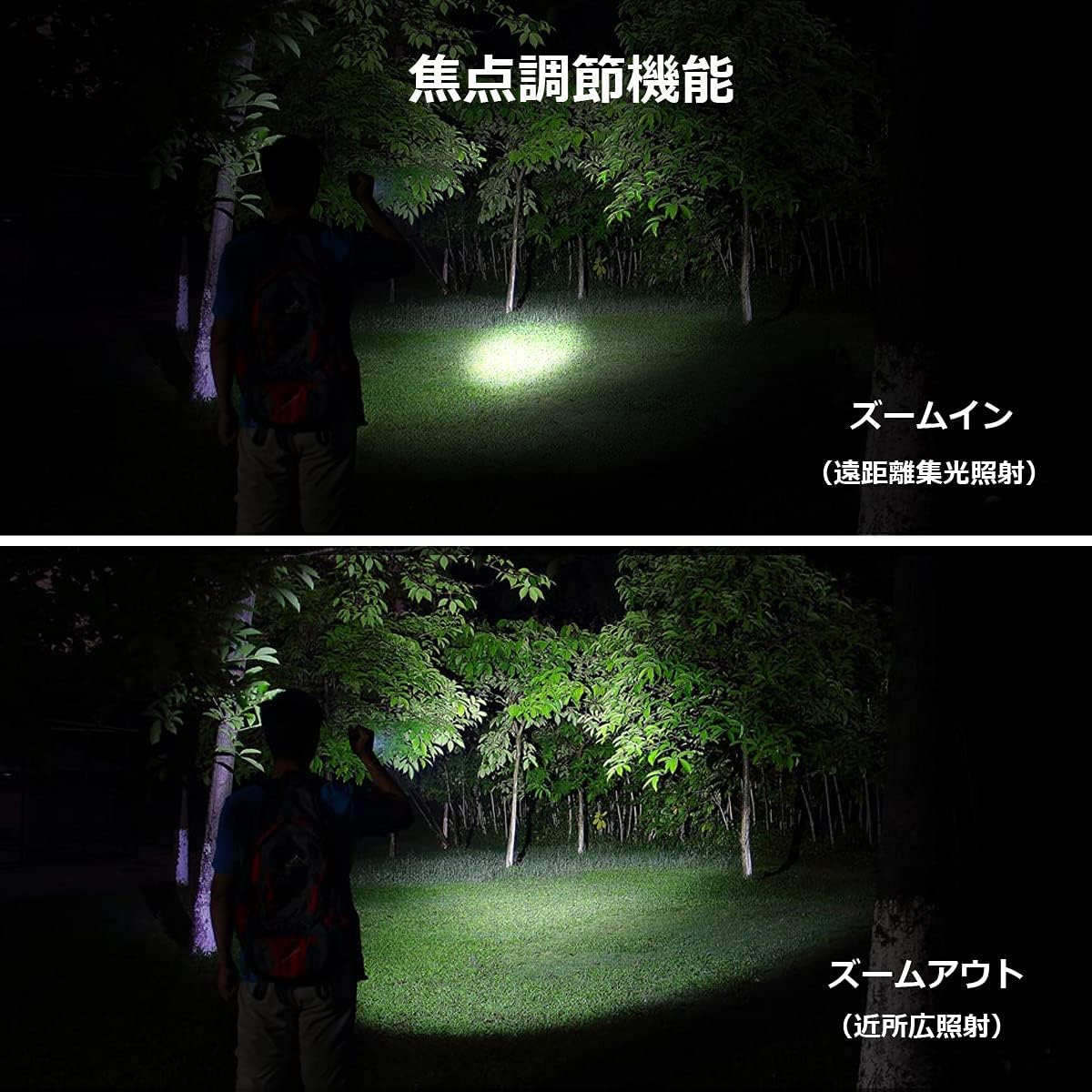 ���������Lepro LED�������� �ե�å���饤�� �ϥ�ǥ��饤�� ���� ���� ��LE2050/�⵱��/18650��ñ�������б�/�����༰/5���������⡼��/��ũ/����å��դ������Ӽ� �ɺ� �����к� �۵��� ���� ���� ������ �л� ����� (2�ĥѥå�) [PR120028-JP-2]