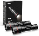 Lepro LED懐中電灯 フラッシュライト ハンディライト 強力 軍用 【LE2050/高輝度/18650と単四電池対応/ズーム式/5種類点灯モード/防滴/ク...