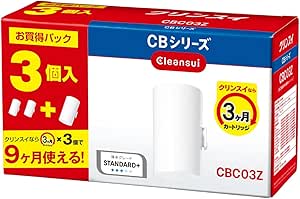 乐天商城 - クリンスイ 浄水器 蛇口直結型 CBシリーズ 交換カートリッジ 3個入り CBC03ZーNW
