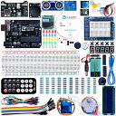 ELEGOO Arduino用UNO R3スターターキット レベルアップ チュートリアル付 mega2560 r3 nanoと互換 X000LO4ZCJ B06XF2HZGT Windows macOS Linux 電子工作初心者 UNO R3/Mega2560 R3/Nano互換のスターターキット 高品質 100%互換性 電源モジュール DC 9Vバッテリー