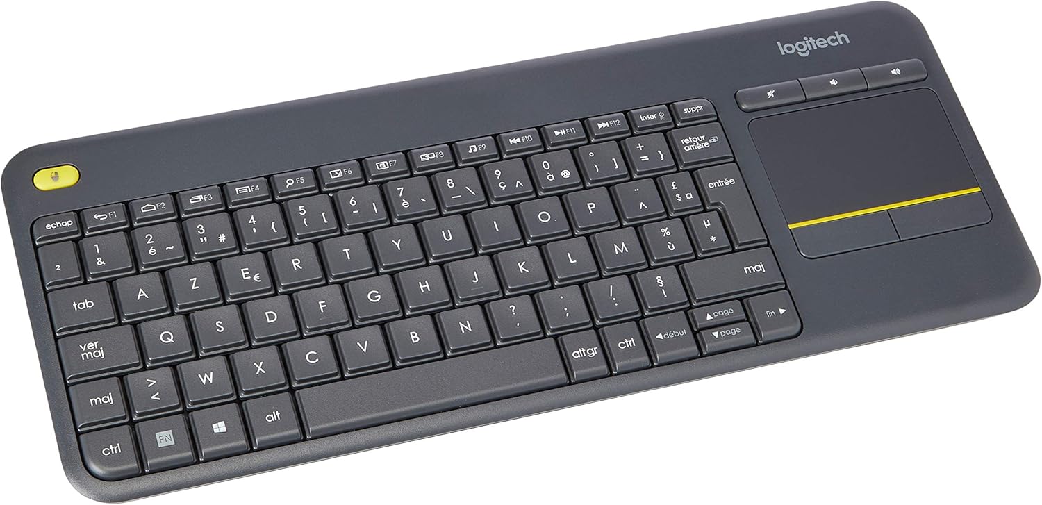Logitech K400 Plus keyboard RF Wireless AZERTY French Black B00Y0PP7B8