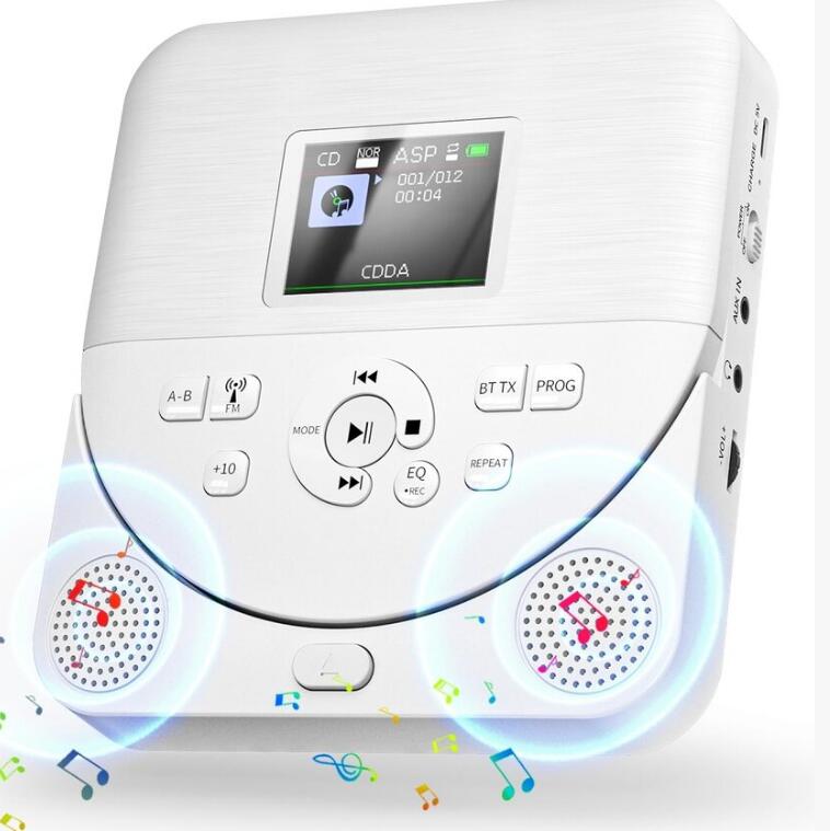 【訳あり】スピーカー付きポータブルCDプレーヤー FM放送受信