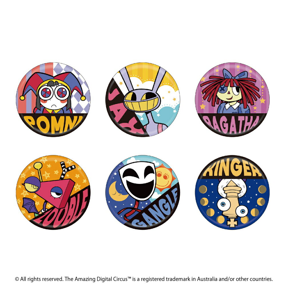 【公式ライセンス商品】アメイジングデジタルサーカス トレーディング缶バッジ