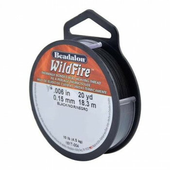 Beadalon(ビーダロン) WildFire (ワイルドファイヤー) ビーズステッチ専用糸 ブラック 0.15mm Beadalon(ビーダロン) WildFire (ワイルドファイヤー) ビーズステッチ専用糸 ブラック 0.15mm