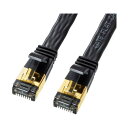 カテゴリ8フラットLANケーブル 1m KB-T8FL-01BK(2)