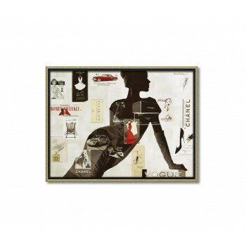 同梱不可オマージュ キャンバスアート「ハイファッション1」 Lサイズ BC-18017
