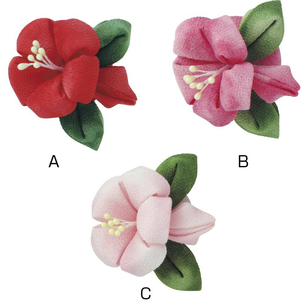 オリムパス はじめてのつまみ細工 キット ハイビスカスのブローチ TZ-9　A