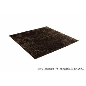 ラグ 制菌加工 約2畳 約185×185cm ホットカーペット対応 ブラウン 3985109 ラグ 制菌加工 約2畳 約185×185cm ホットカーペット対応 ブラウン 3985109