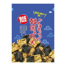 同梱・代引不可まるか食品　BIGごま油香るサクサク韓国風のり天　105g(10×4)