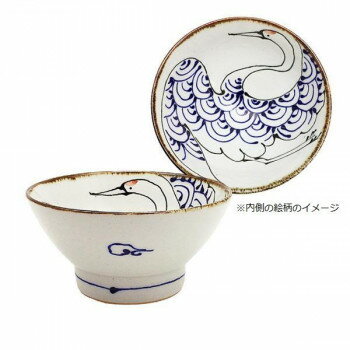 波佐見焼 kotohogi くらわんか碗 鶴 18195