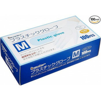リーダー プラスチックグローブM100P 784492