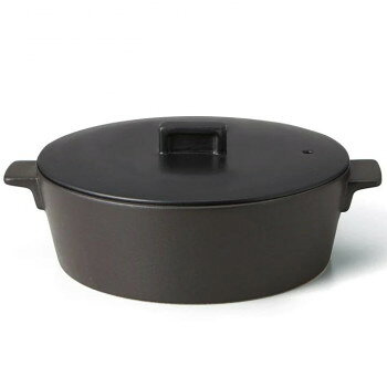 Earthen Pots - CORNER コーナー IHクレイポット M BK T-941034