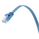 サンワサプライ カテゴリ6AフラットLANケーブル ブルー 20m KB-FL6AL-20BL