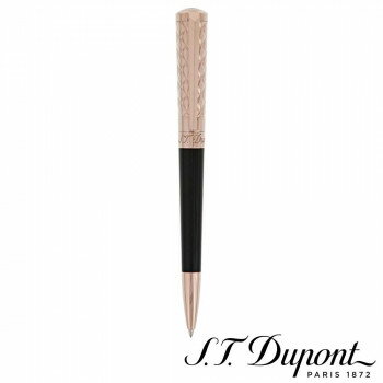 S.T. Dupont　エス・テー・デュポン　リベルテ ボールペン　ブラックラッカー＆ピンクゴールド　465601