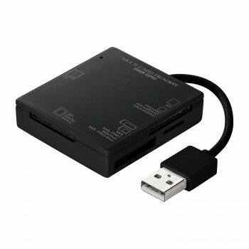サンワサプライ USB2.0 カードリーダー ブラック ADR-ML15BKN