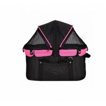 多機能ペットカート Dear Sweet Heart(ディアスイートハート) ブラック/ピンク バッグ 単品 SHB415BP