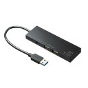 サンワサプライ USB3.1+2.0コンボハブ カードリーダー付き ブラック USB-3HC316BKN(2)