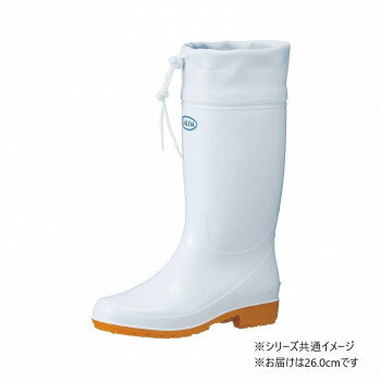 福山ゴム工業　長靴 ガロア 6　26.0cmホワイト BB15100