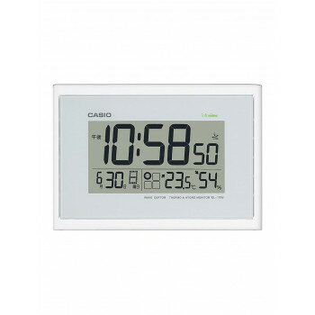 CASIO カシオ 掛置兼用時計 ホワイト IDL-100J-7JF