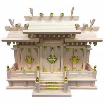 神棚の里 神棚 屋根違い三社 和 小