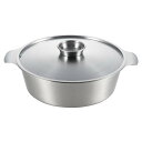 贅(zei)ステンレス寄せしゃぶ鍋 26cm S