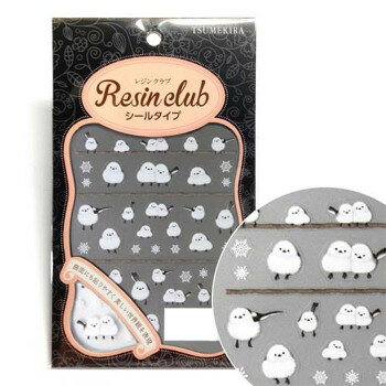 レジンクラブ　レジンシール　シマエナガ　(両面印刷)　RC-SEG-101