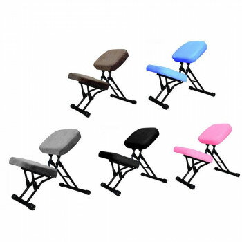 同梱・代引不可ルネセイコウ 正しい姿勢をサポートする可変式チェア セブンポーズチェア 日本製 完成品 SPC-14　グレー・ブラック