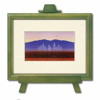 イーゼル付きアートフレーム 照沼 光治「白樹」 KT-02007