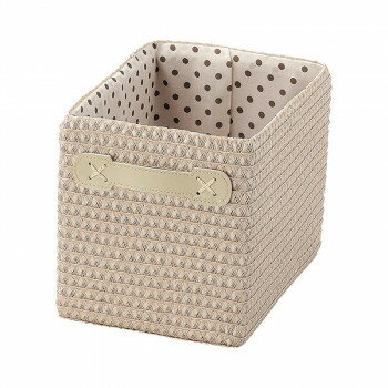 同梱不可水玉バスケット ナチュラル 13-92NA