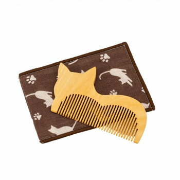 ねこねこスタイルくし 携帯袋付き CT-02