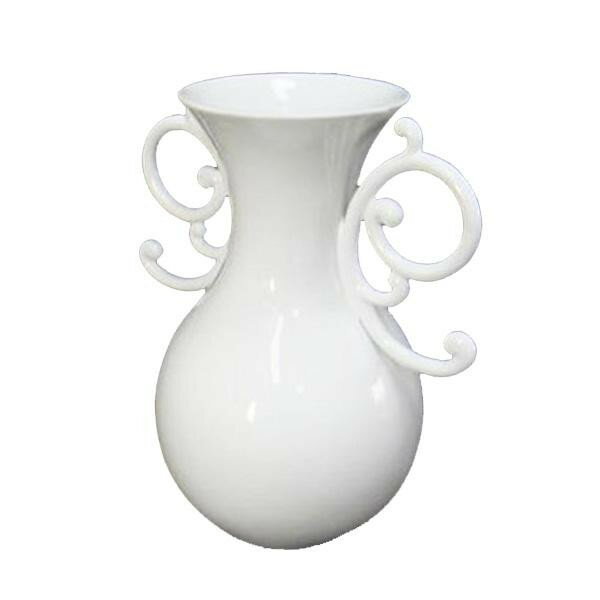 同梱・代引不可かわ畑 個性的で上品なデザイン 花瓶 フラワーベース ホワイト 1212USC012 その1