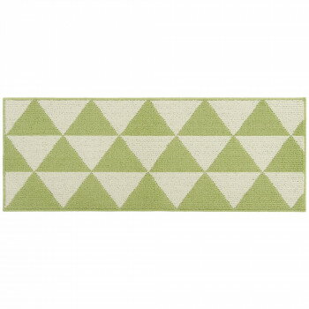 Rakuten - カキウチ ズレSTRONG キッチンマット120cm トライアングル グリーン 45×120cm