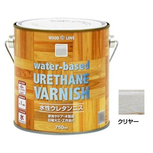 同梱・代引不可ニッペホームペイント WOODLOVE 水性ウレタンニス クリヤー 750ml