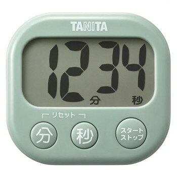 TANITA タニタ 抗菌でか見えタイマー セージグリーン TD-429