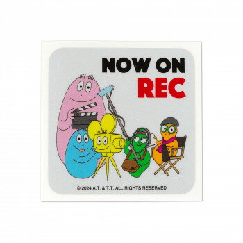 バーバパパ　反射カーステッカー　NOW ON REC　シルバー　CKBP035-7